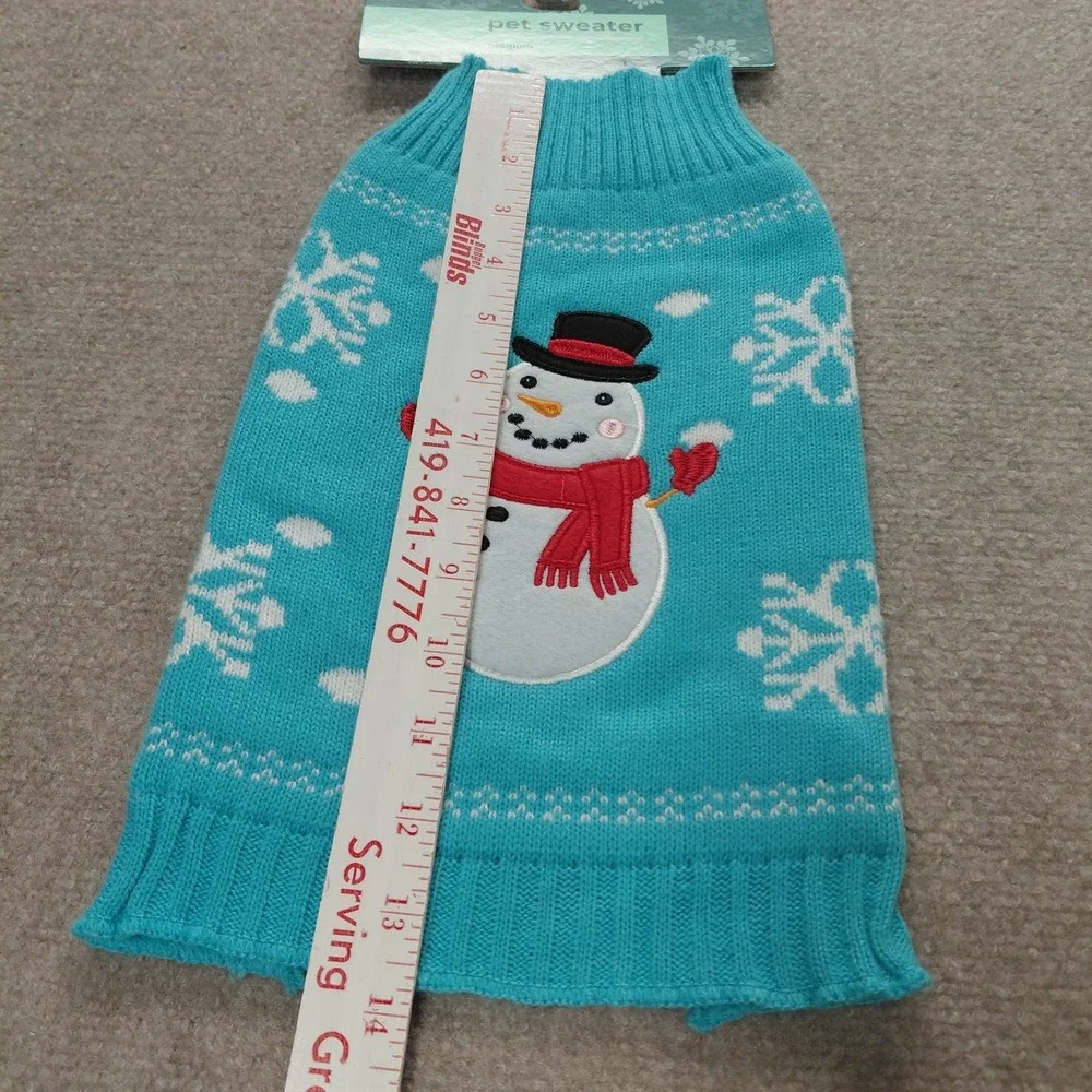 Doggie Design Snowman Ugly Christmas Sweater Medium 12